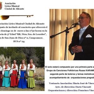 Concierto de música folclórica rusa y boleros