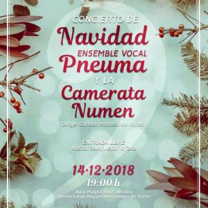 Concierto de Navidad Ensemble Vocal Pneuma y la Camerata Numen