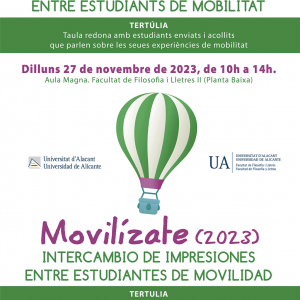 Intercanvi d'impressions entre estudiants de mobilitat