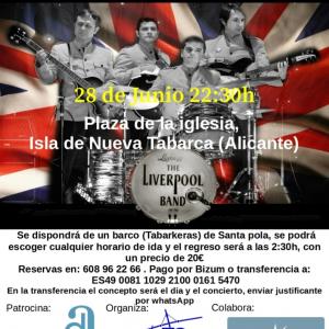 Concierto de The Liverpool Band en Isla de Tabarca  Plaza de la Iglesia 