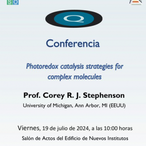 Conferència: "Photoredox catalysis strategies for complex molecules",